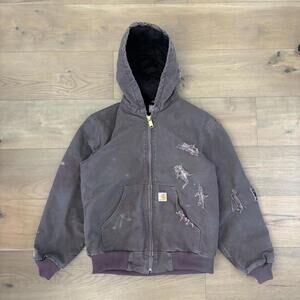 vintage purple carhartt jacket🖨️